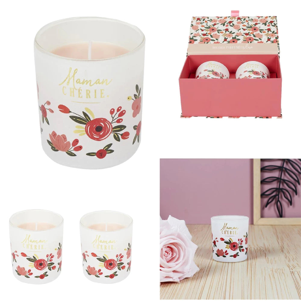 Set di 2 candele profumate per la mamma