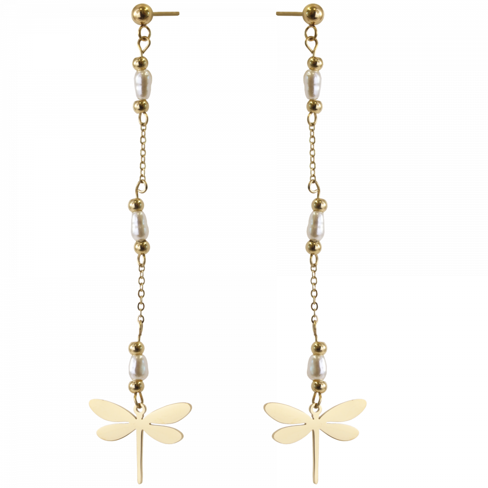 ORECCHINI LIBELLULA IN BIANCO
