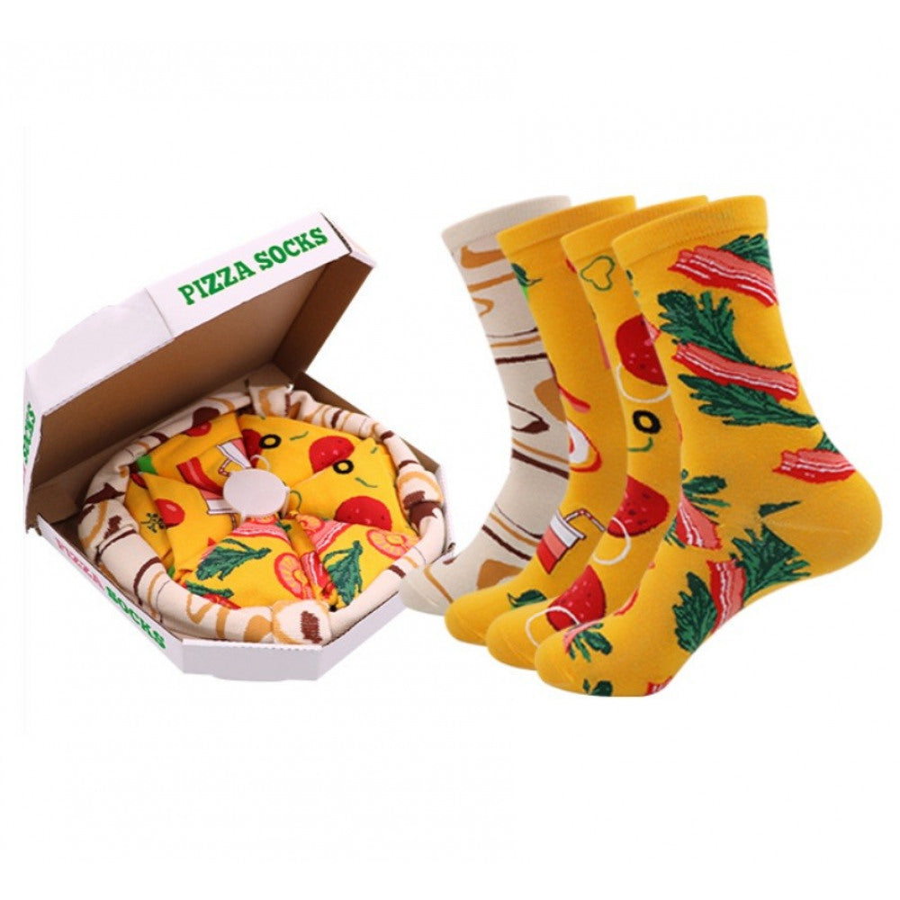 CALZINI Pizza XXL Set Regalo 4in1 SOCKS