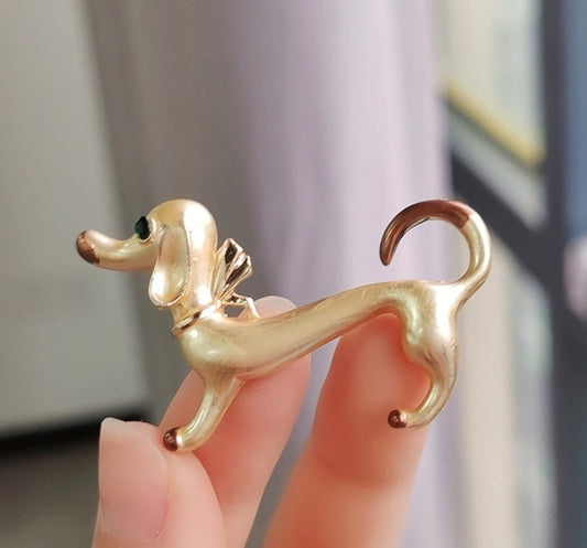 Spilla decorativa BASSOTTO D'ORO