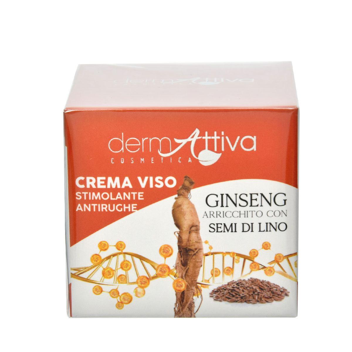 Dermattiva crema viso ginseng e semi di lino