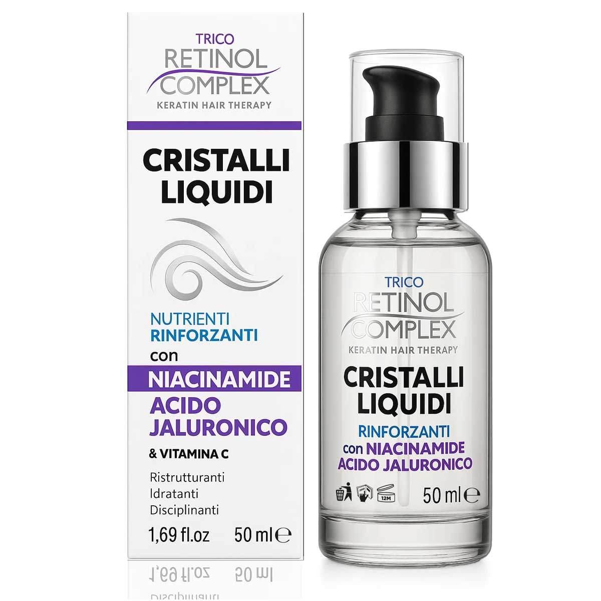 Keratin complex cristalli liquidi niamicide & acido jaluronico