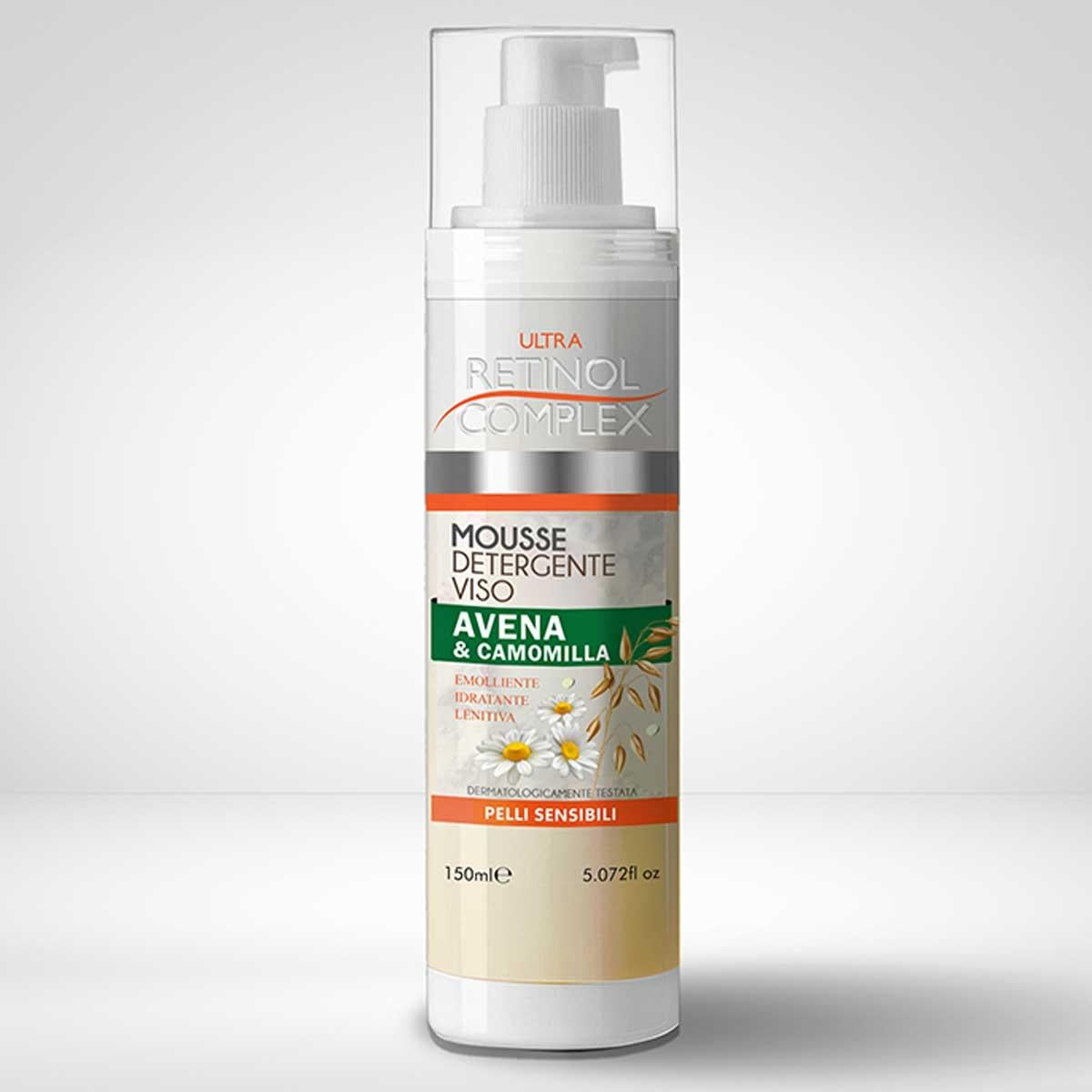 Retinol complex mousse detergente viso avena & camomilla pelli sensibili