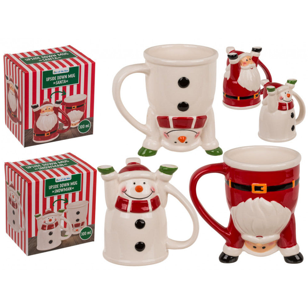 Tazza capovolta Babbo Natale , Pupazzo di neve