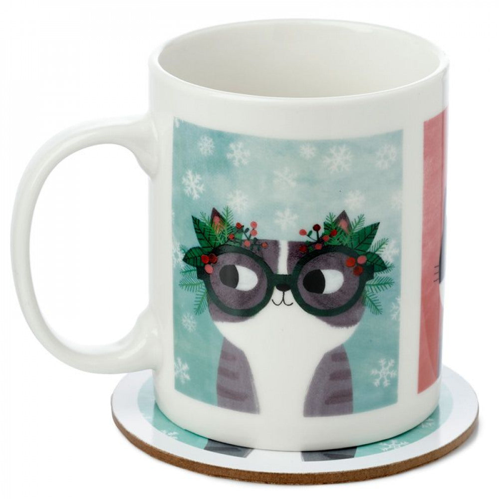 Tazza Planet of Cats con piattino - disegnata da Angie Rozelaar