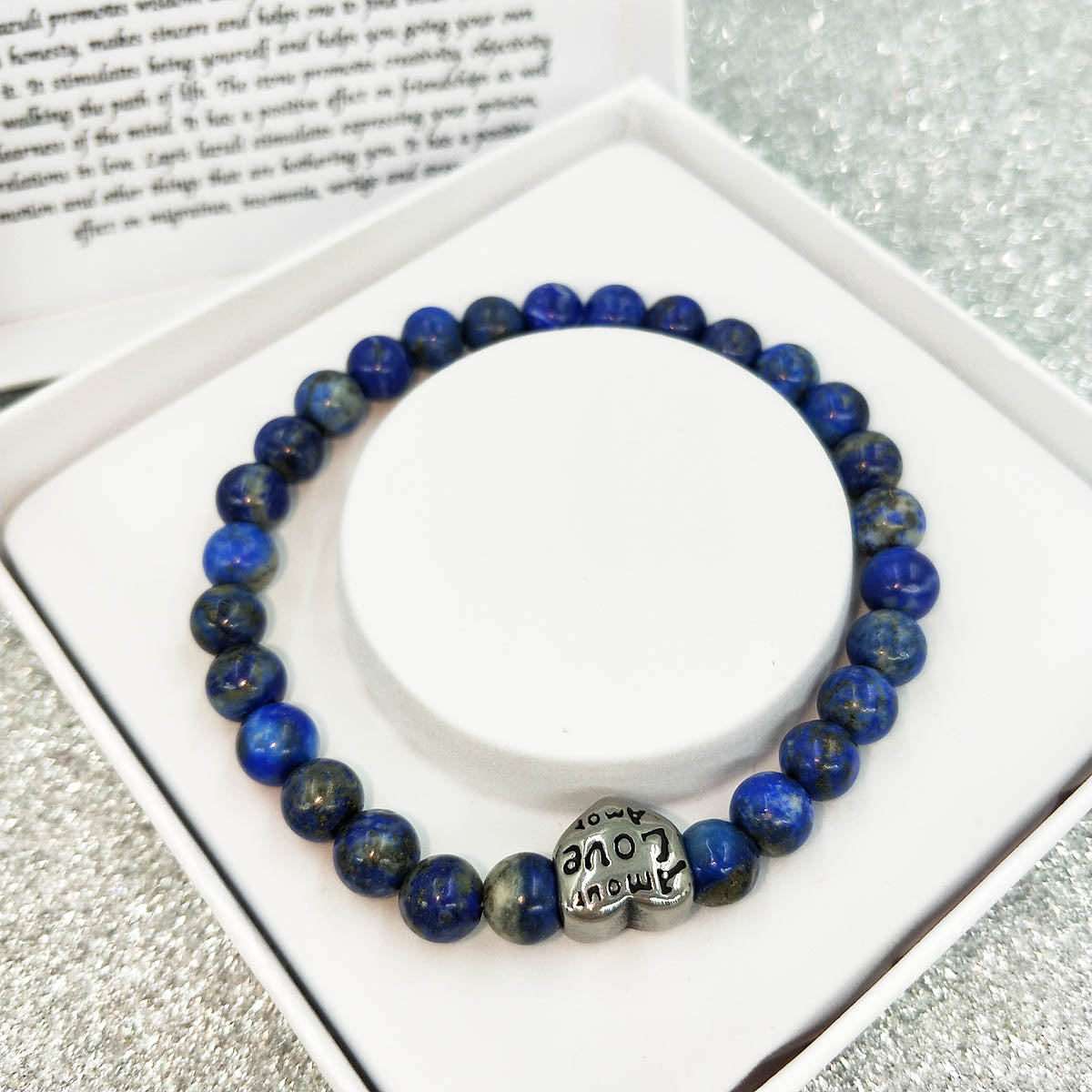 BRACCIALE PORTA FORTUNA : LAPIS LAZZULI