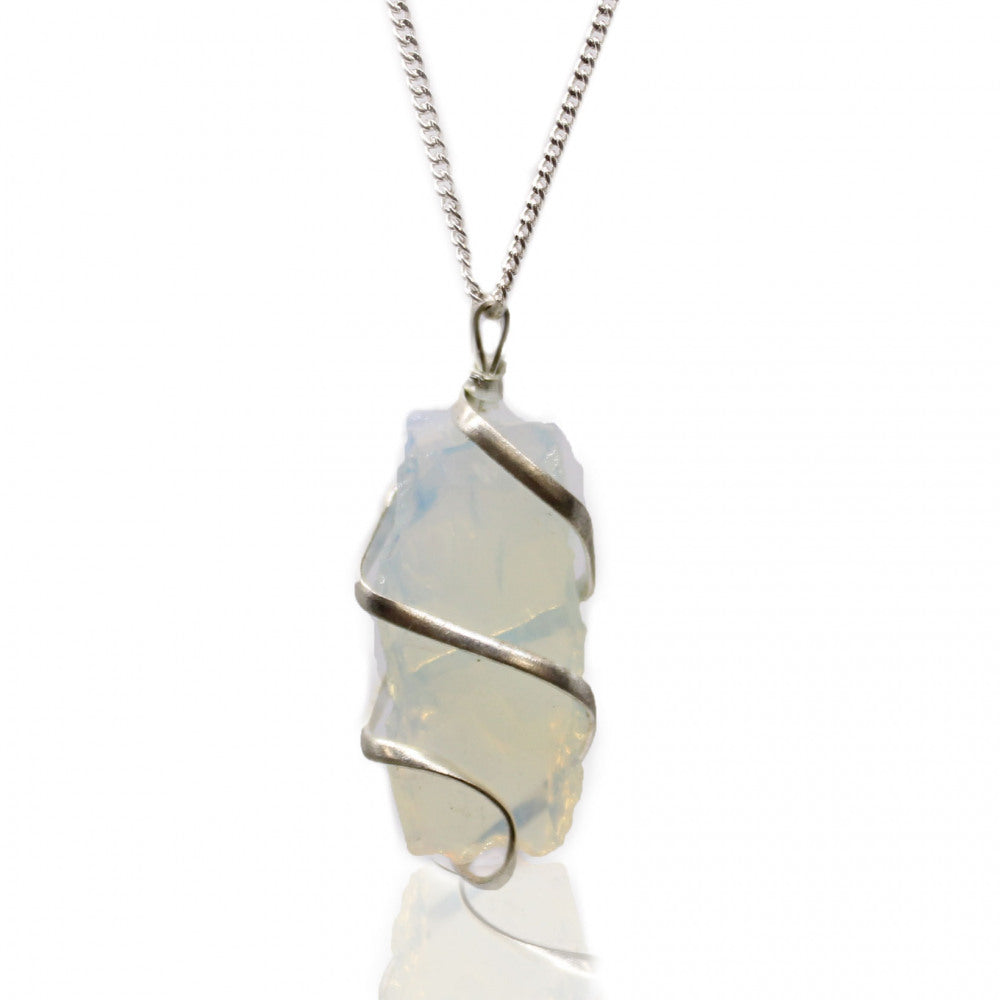COLLANA OPALITE GREZZA