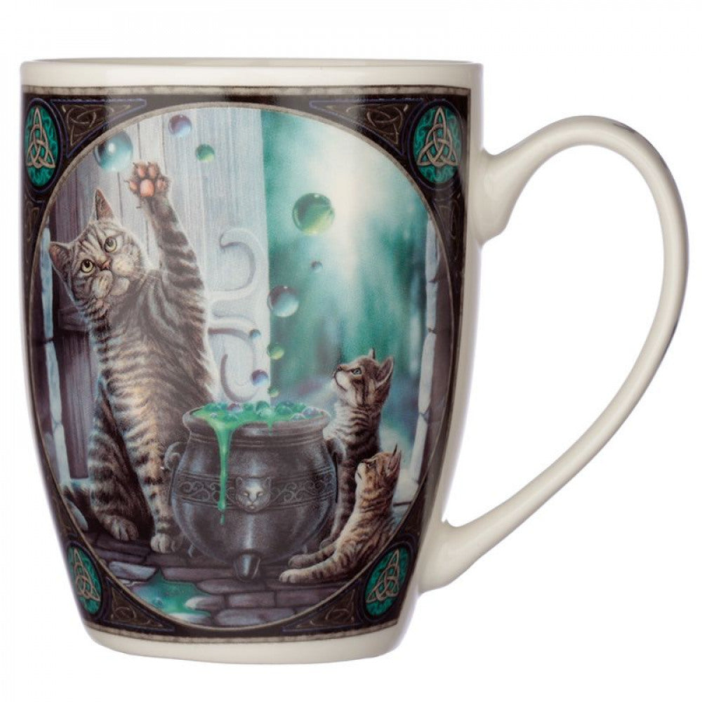 Tazza in porcellana gatti con bolle Lisa Parker
