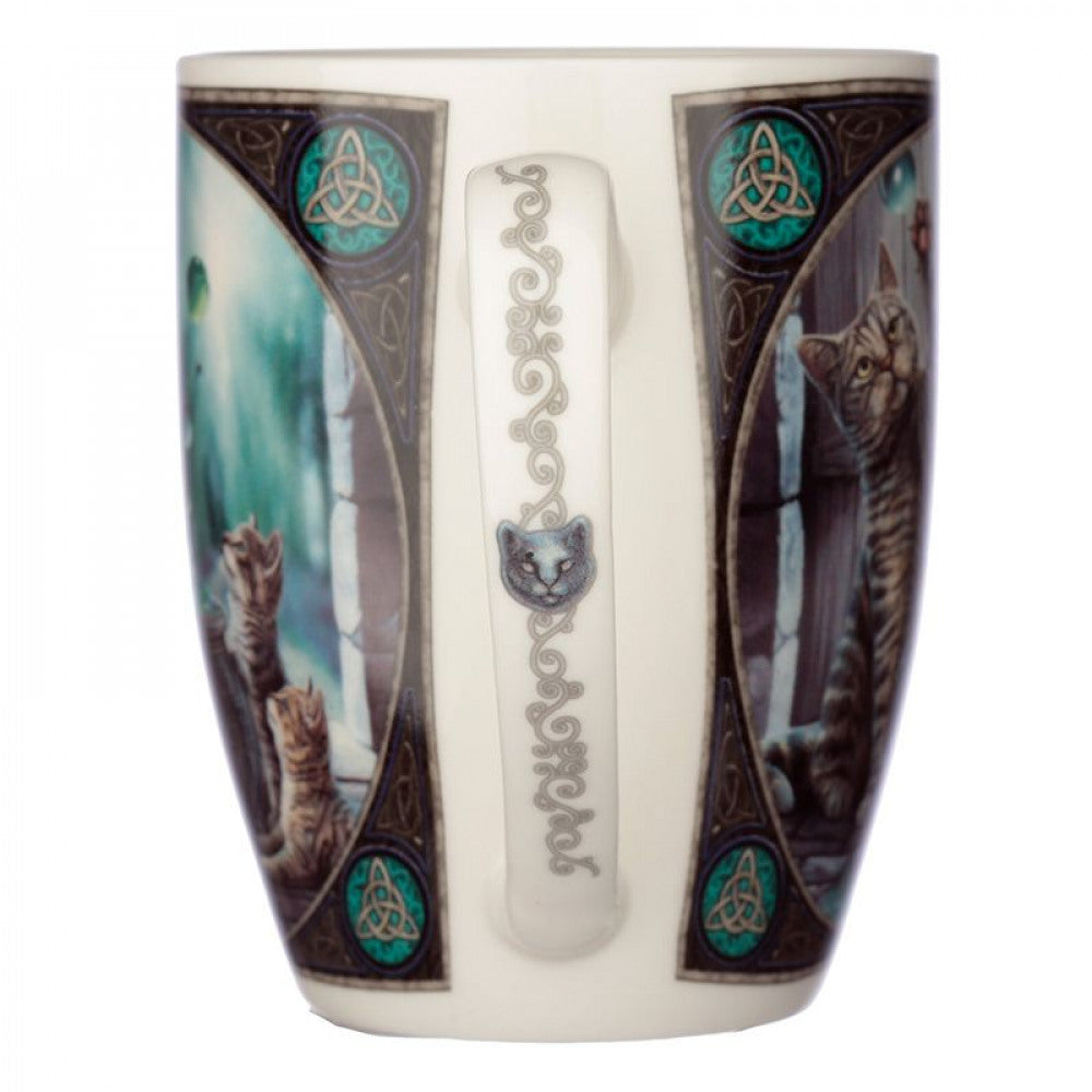 Tazza in porcellana gatti con bolle Lisa Parker