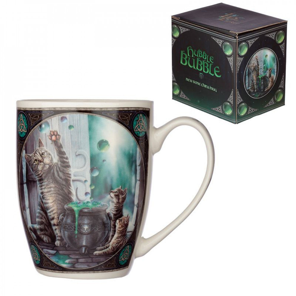Tazza in porcellana gatti con bolle Lisa Parker