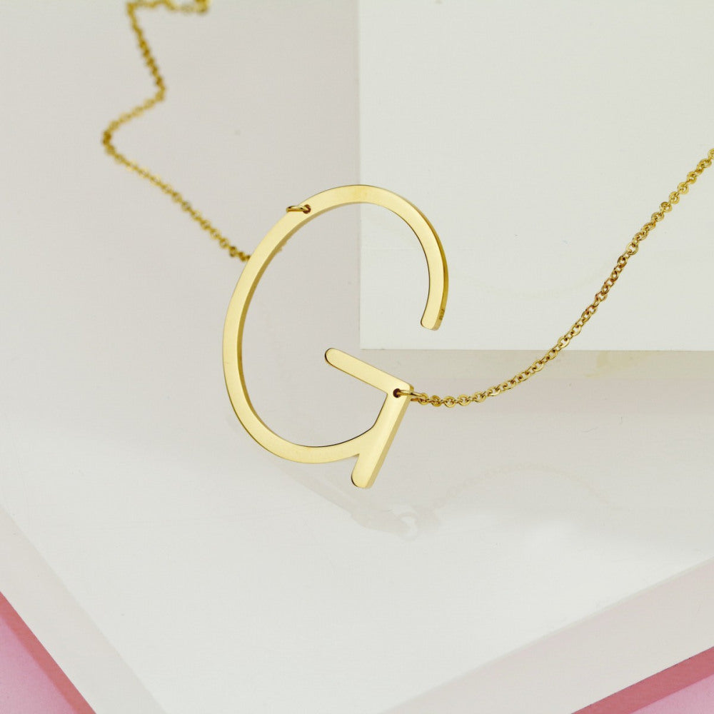 COLLANA PLACCATA ORO LETTERA G