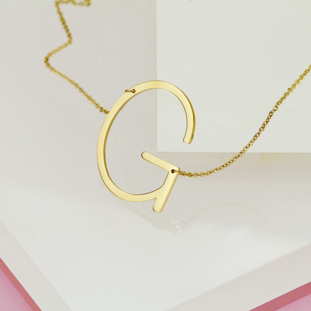 COLLANA PLACCATA ORO LETTERA G