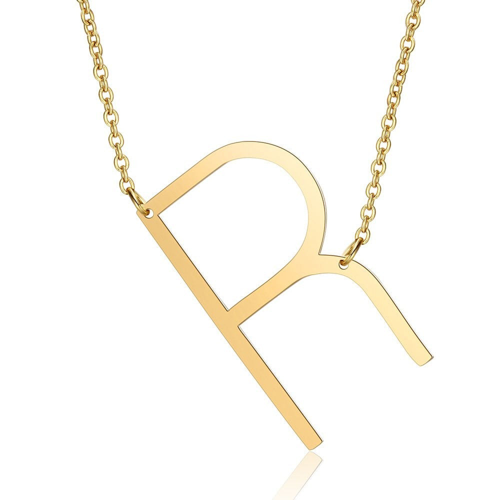 COLLANA PLACCATA ORO LETTERA R