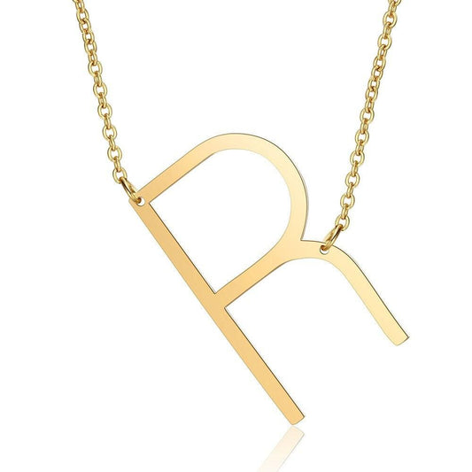 COLLANA PLACCATA ORO LETTERA R
