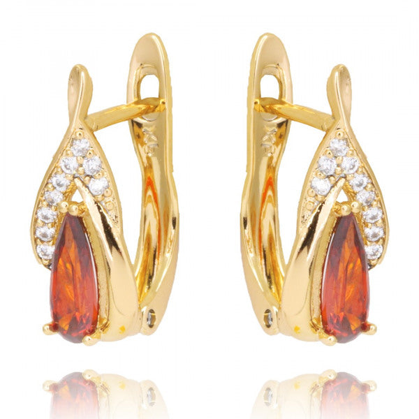 ORECCHINI RED CRISTAL