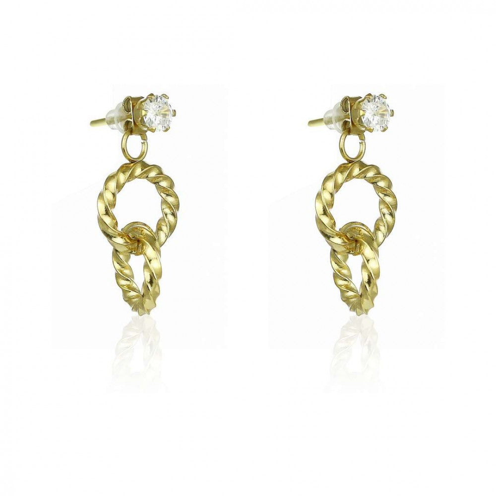 ORECCHINI BORCHIATI CON PUNTO LUCE