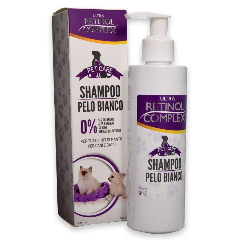 RETINOL COMPLEX : SHAMPOO PELO BIANCO PER CANI E GATTI