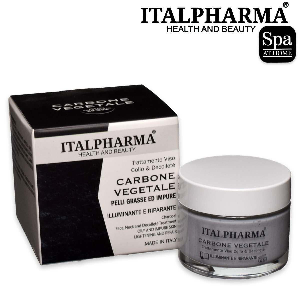ITALPHARMA : CREMA VISO CARBONE VEGETALE