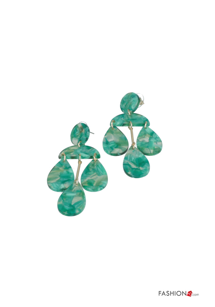ORECCHINI VERDE MARINO