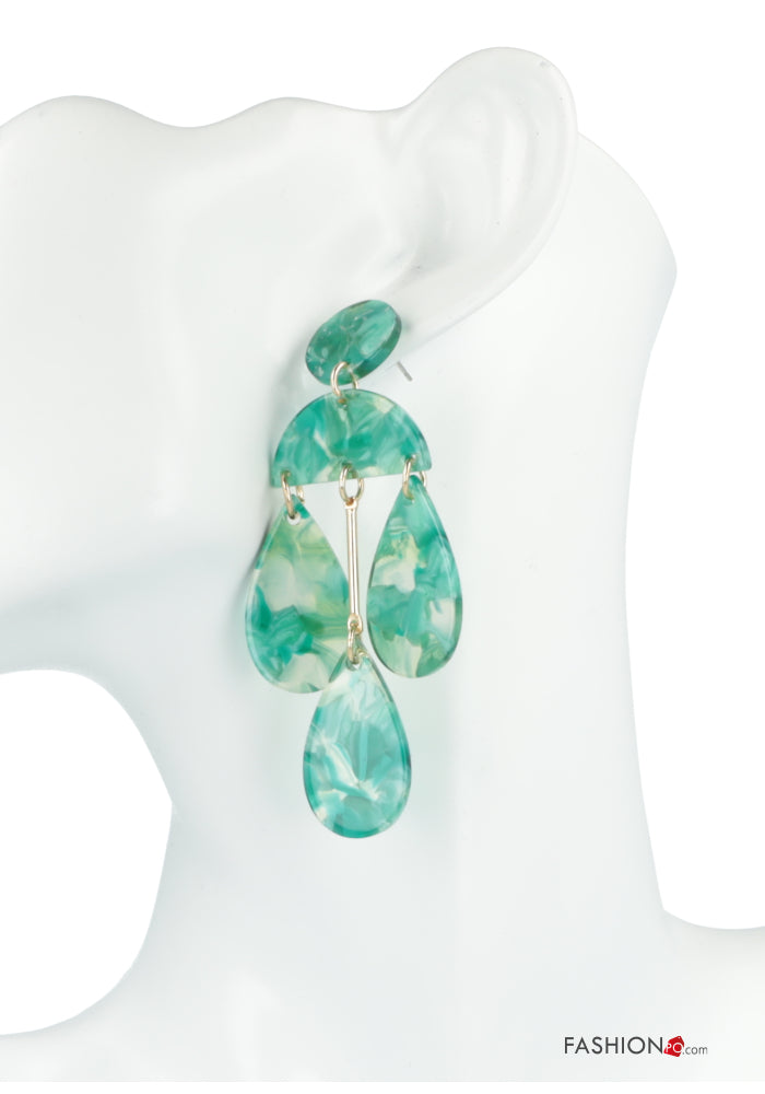 ORECCHINI VERDE MARINO
