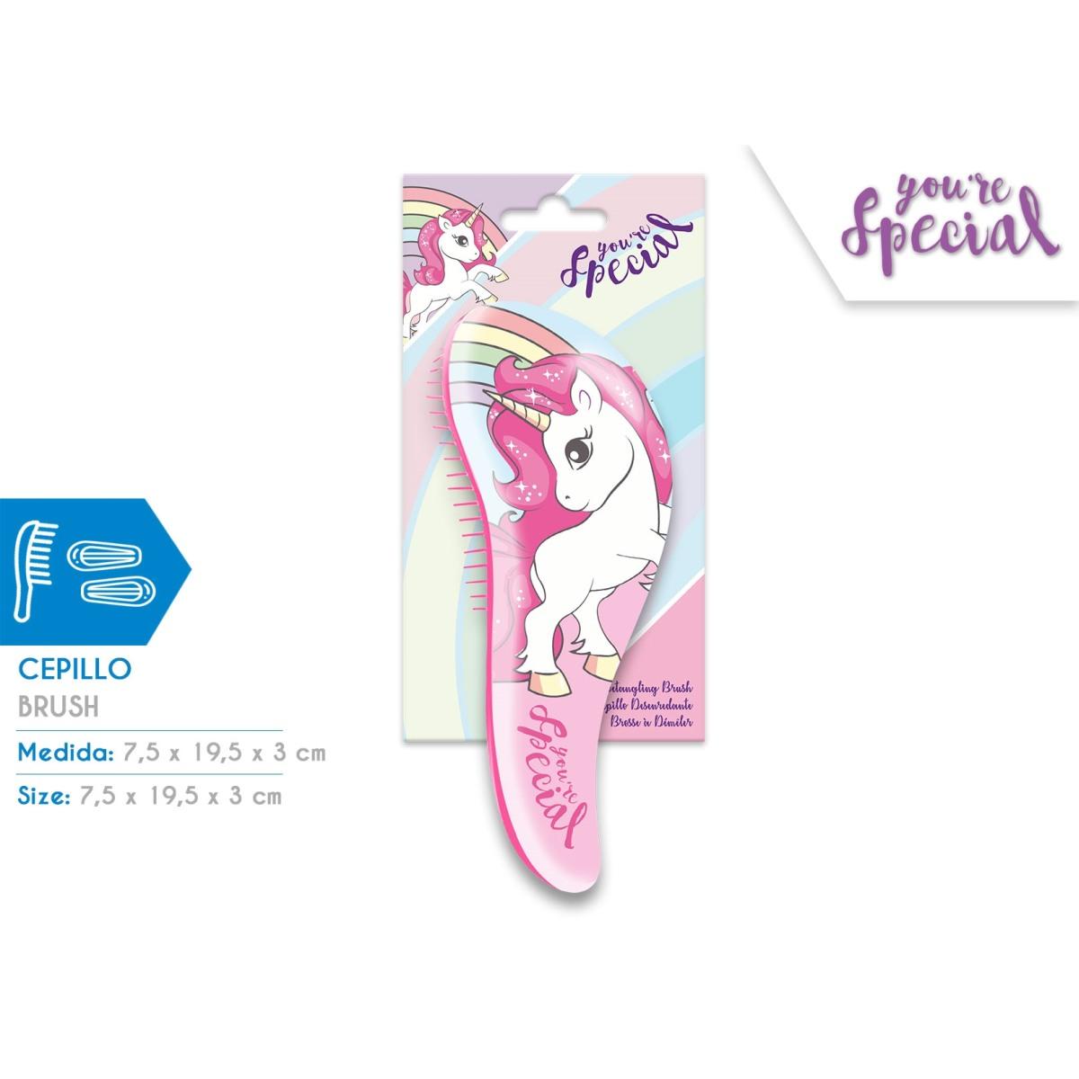 Hair brush unicorno