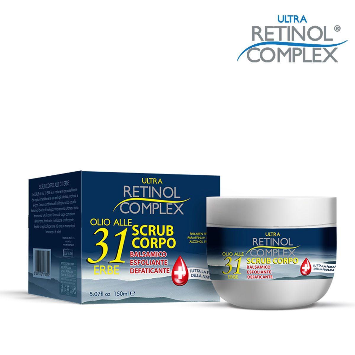 Retinol complex: scrub corpo olio 31 erbe