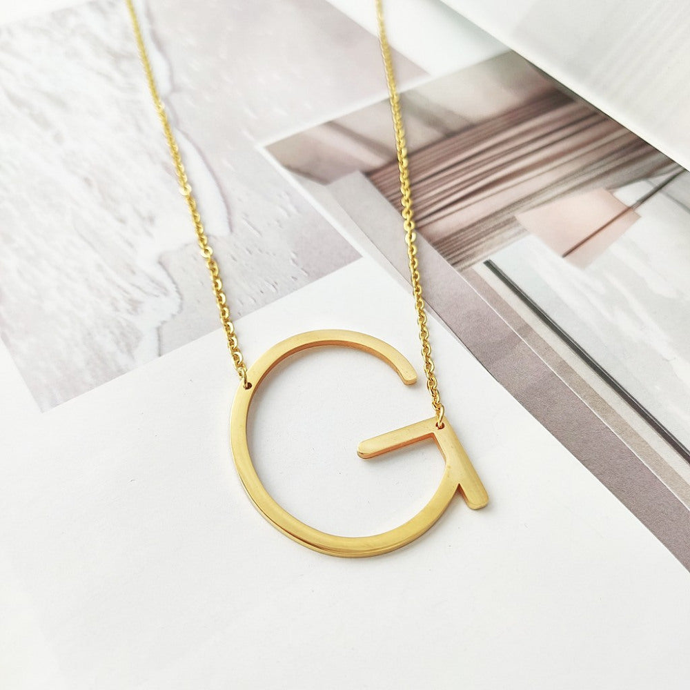 COLLANA PLACCATA ORO LETTERA G