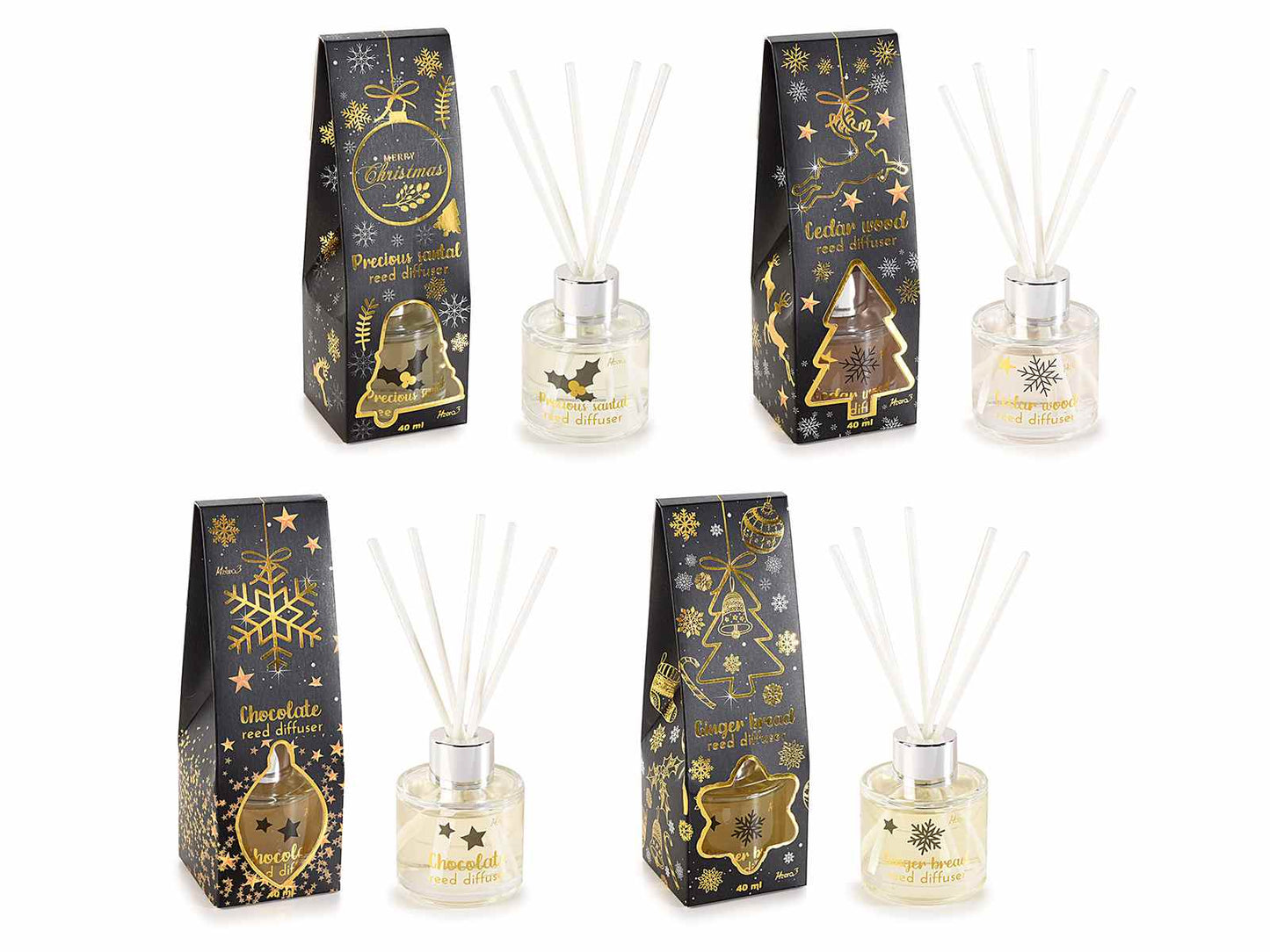 Profumatore ambiente 40 ml con stick in scatola regalo