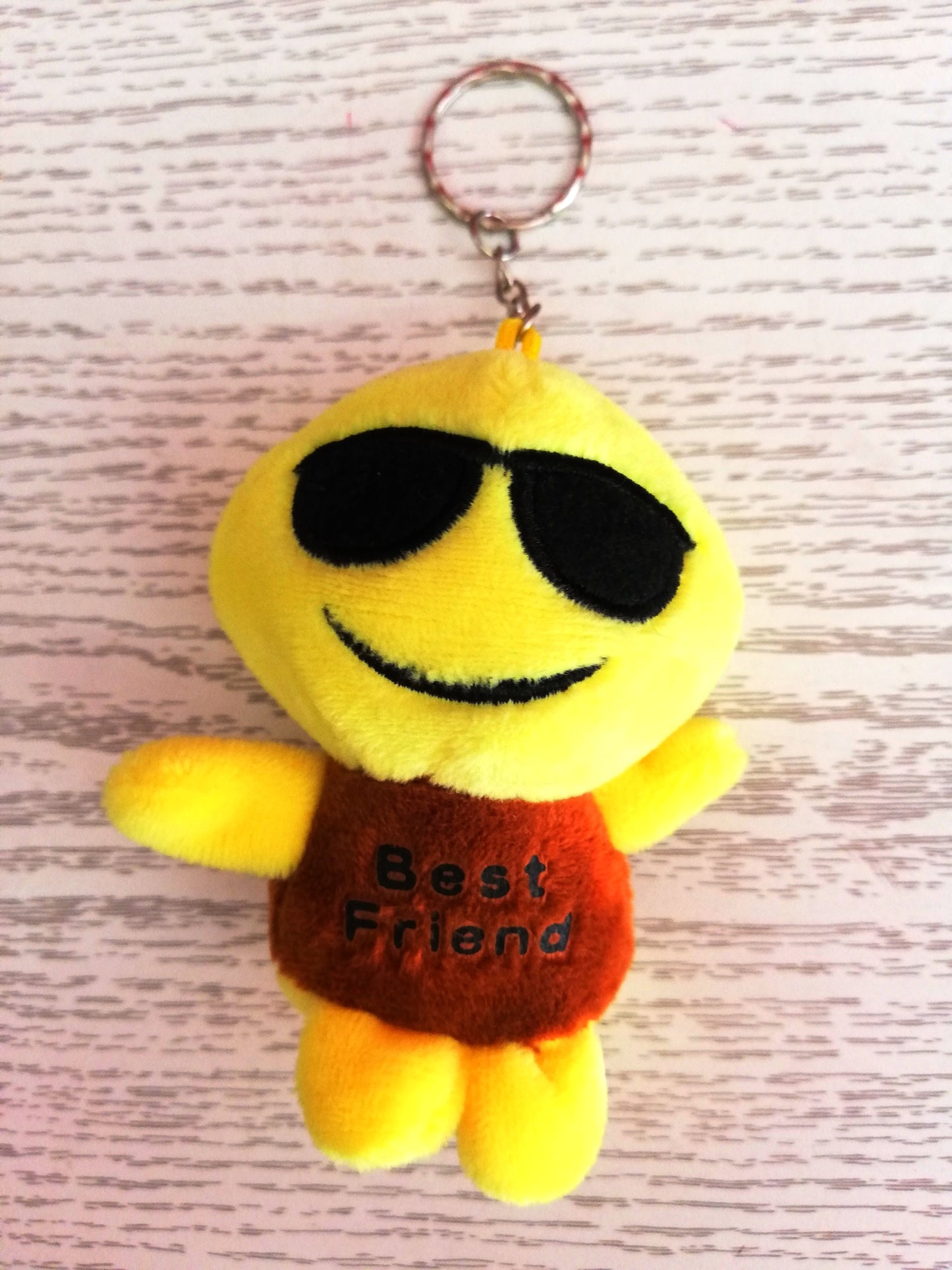 PORTACHIAVI IN PELUCHES EMOTICON