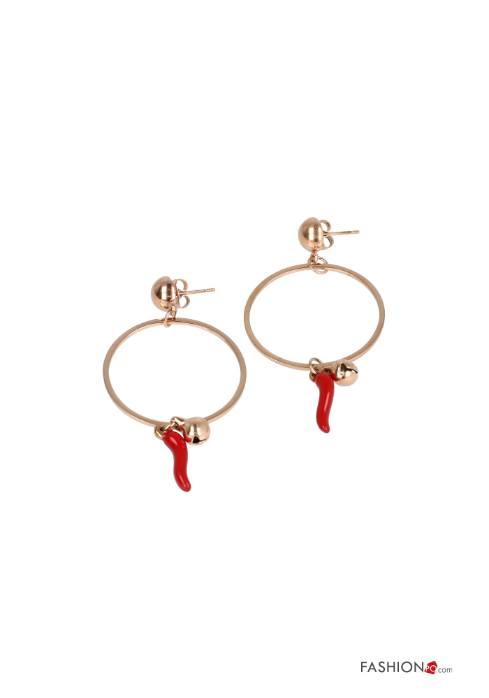 ORECCHINI RED HOT