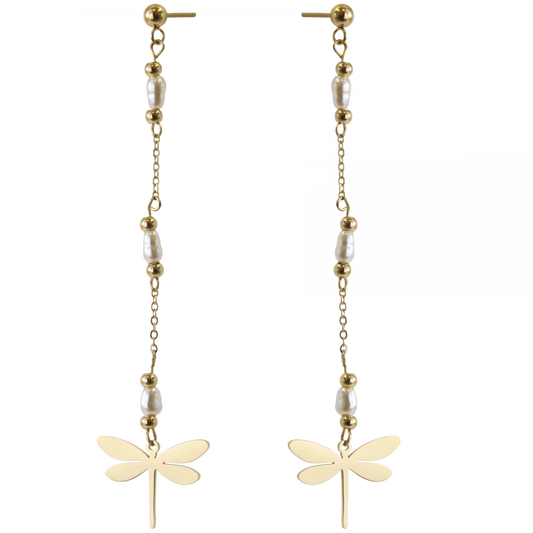 ORECCHINI LIBELLULA IN BIANCO