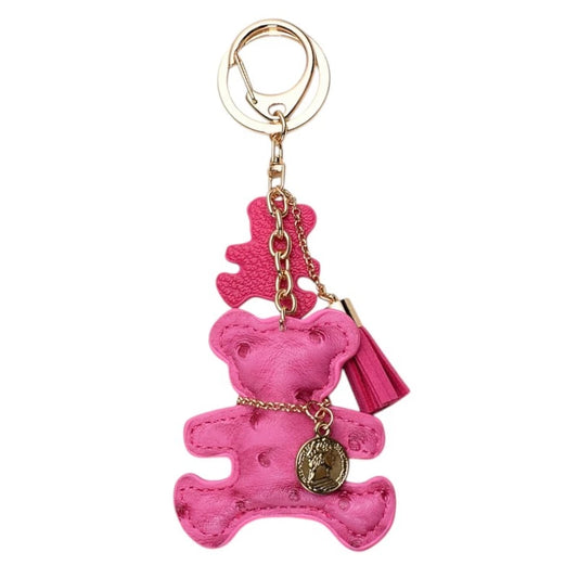 Portachiavi in pelle ORSETTO fuxia