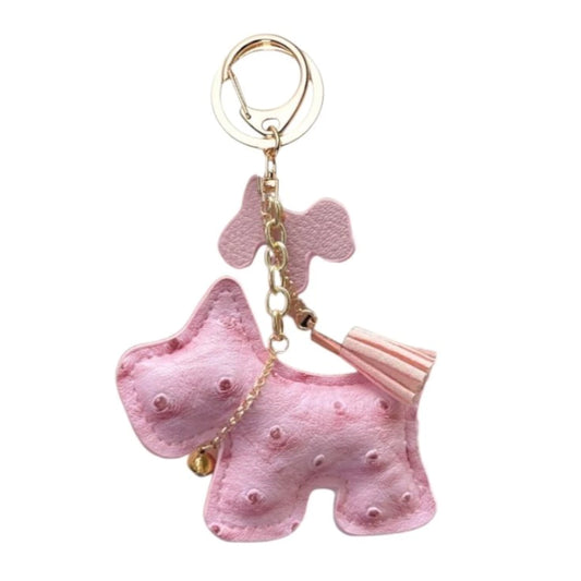 Portachiavi in pelle DOG rosa