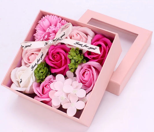 Un mazzo di fiori di sapone profumati IN SCATOLA