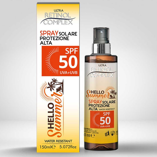 Retinol complex hello summer spray solare protezione alta spf 50