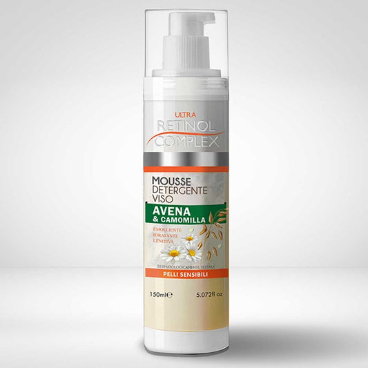 Retinol complex mousse detergente viso avena & camomilla pelli sensibili