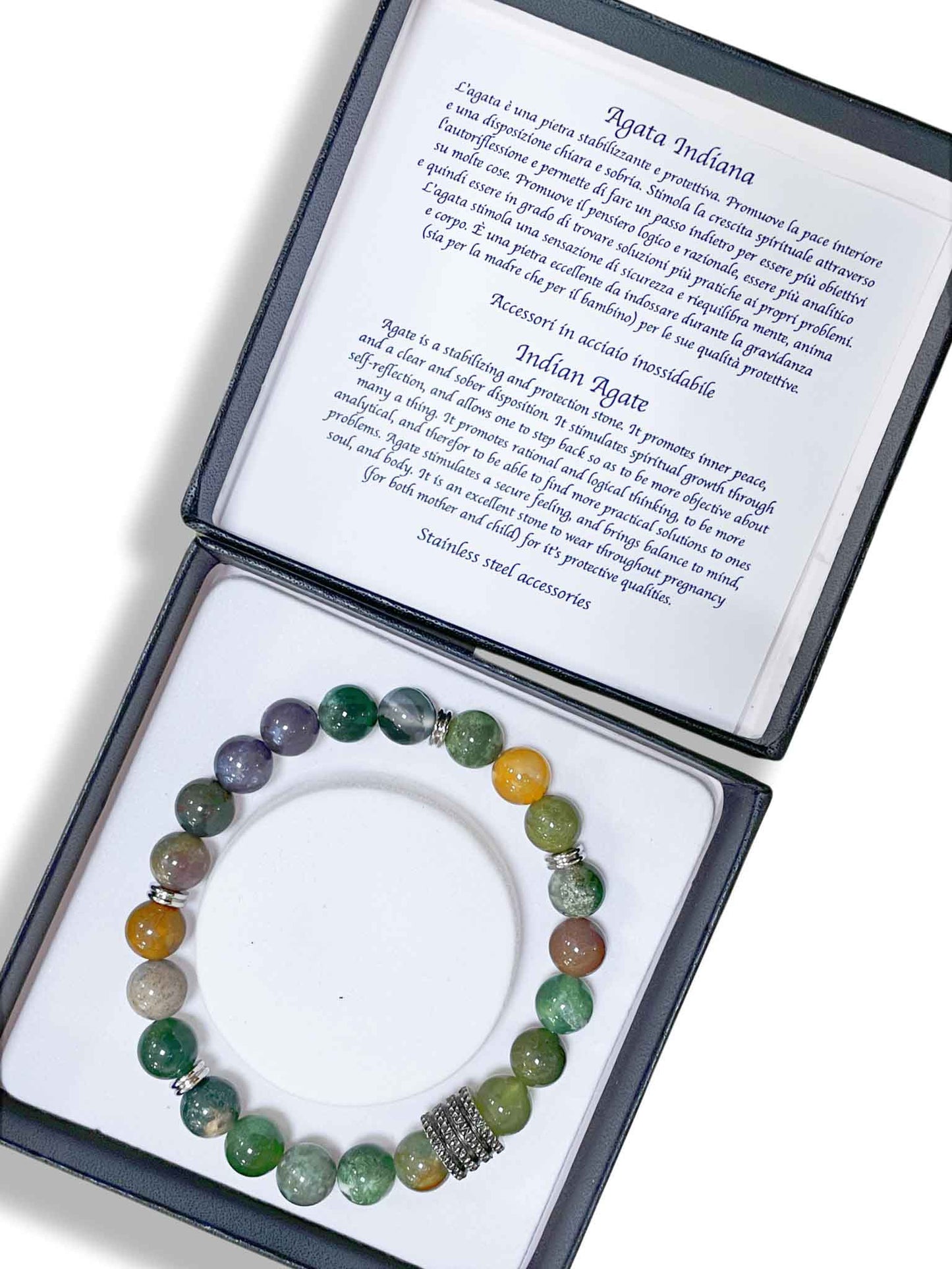BRACCIALE MIRO PORTAFORTUNA : AGATA INDIANA