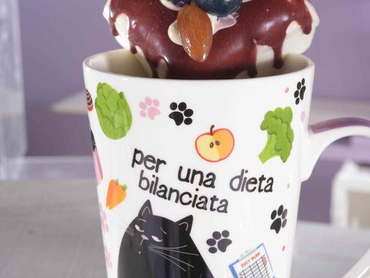 TAZZA MUG  "Cat on a diet"