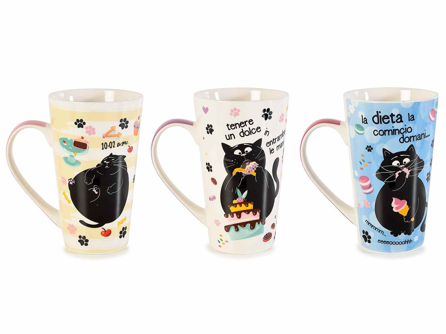 TAZZA MUG  "Cat on a diet"