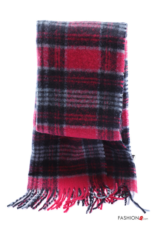 SCIARPA Fantasia tartan con frange