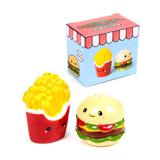 Set di saliera e pepiera Foodiemals Hammy the Burger and Fries