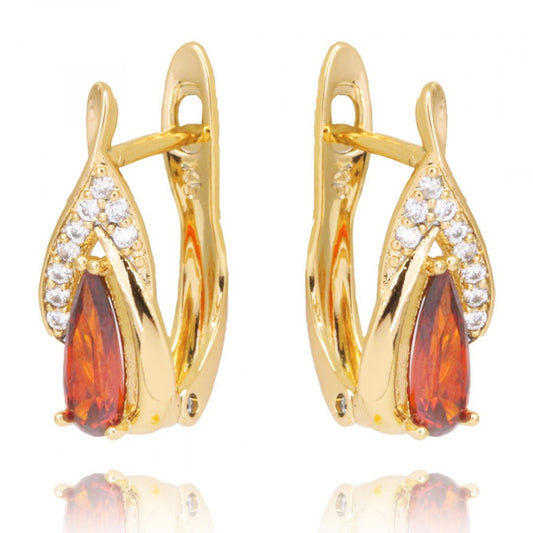 ORECCHINI RED CRISTAL