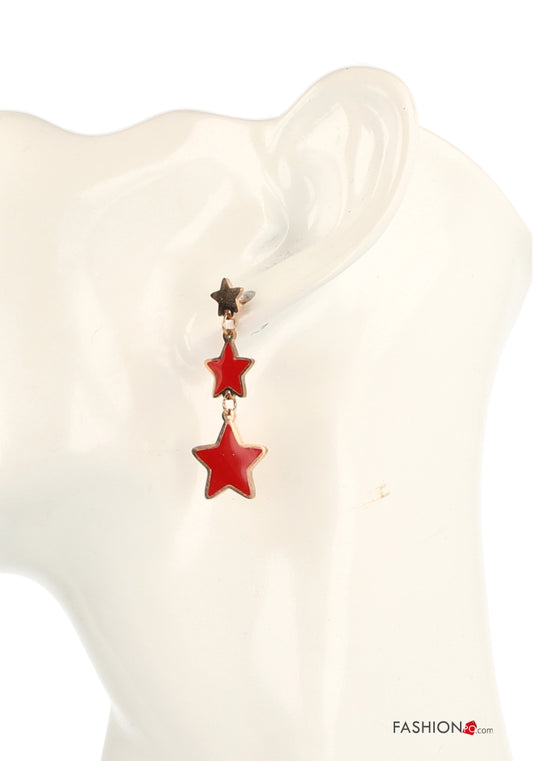 ORECCHINI BLACK STARS