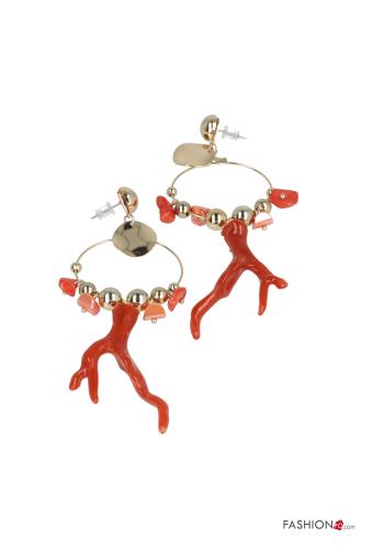 ORECCHINI CORALLO ROSSO